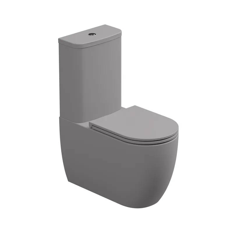WC kombi Like, rimless, fumo matné, včetně sedátka, LKSETMBL038 Direct Verzonden