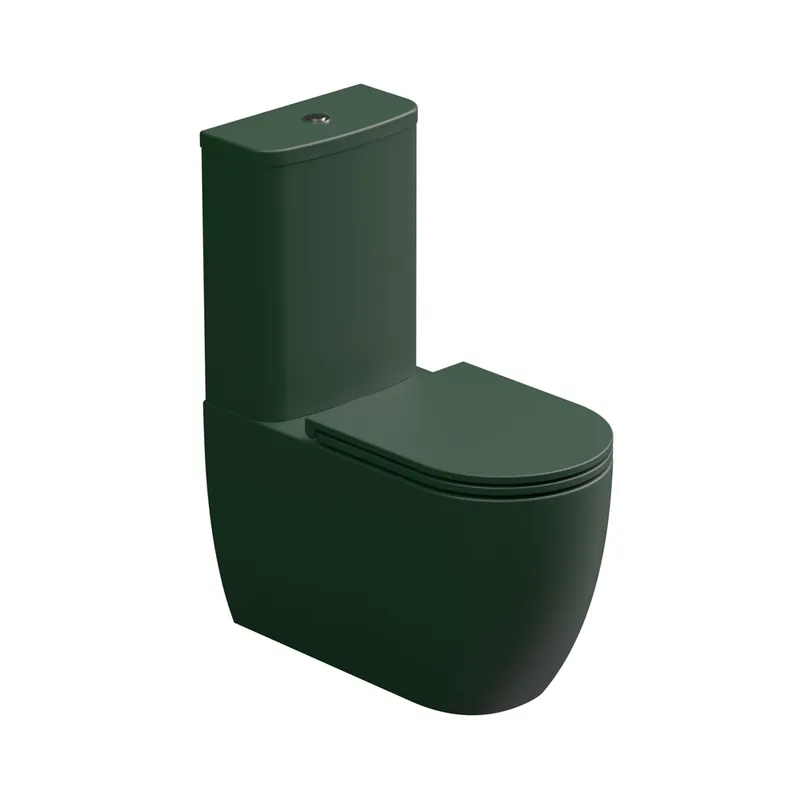 Hoge Kwaliteit WC kombi Like, rimless, smeraldo matné, včetně sedátka, LKSETMBL036