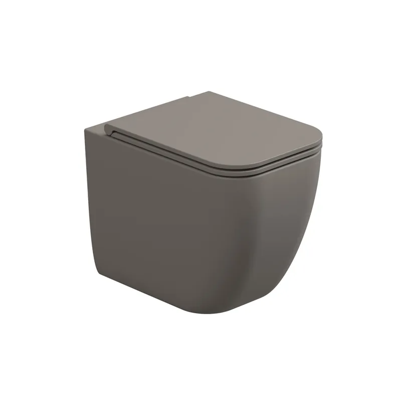 Aanbieding WC mísa stojící Brio, rimless, keramická, cashmere matná, BRWC01030FI