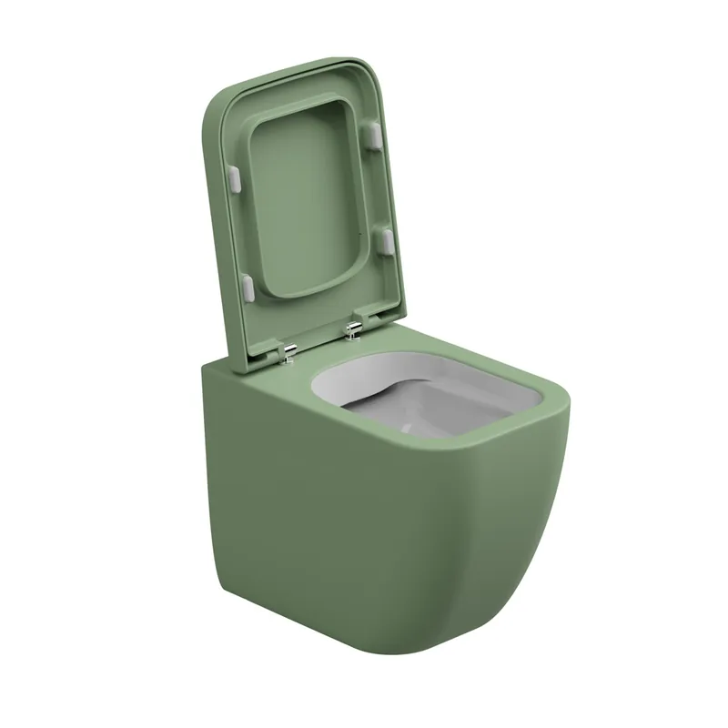 Korting WC mísa stojící Brio, rimless, keramická, dvoubarevná, BRWC01BI000031FI