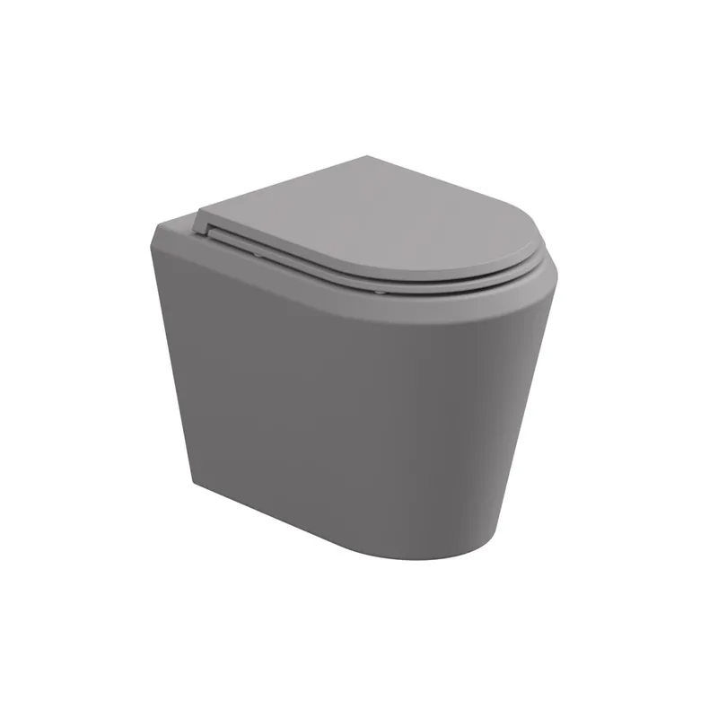 WC mísa stojící Cruise, rimless, keramická, fumo matná, CRWC01038FI Speciale Aanbieding