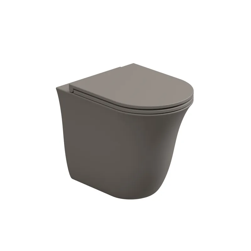 Seizoensaanbieding WC mísa stojící Flut, rimless, keramická, cashmere matná, FLWC01030FI