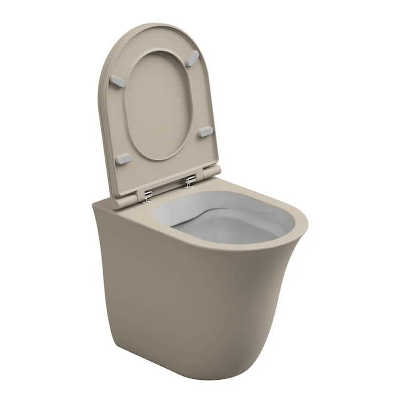 Laatste Versie WC mísa stojící Flut, rimless, keramická, dvoubarevná, FLWC01BI000034FI