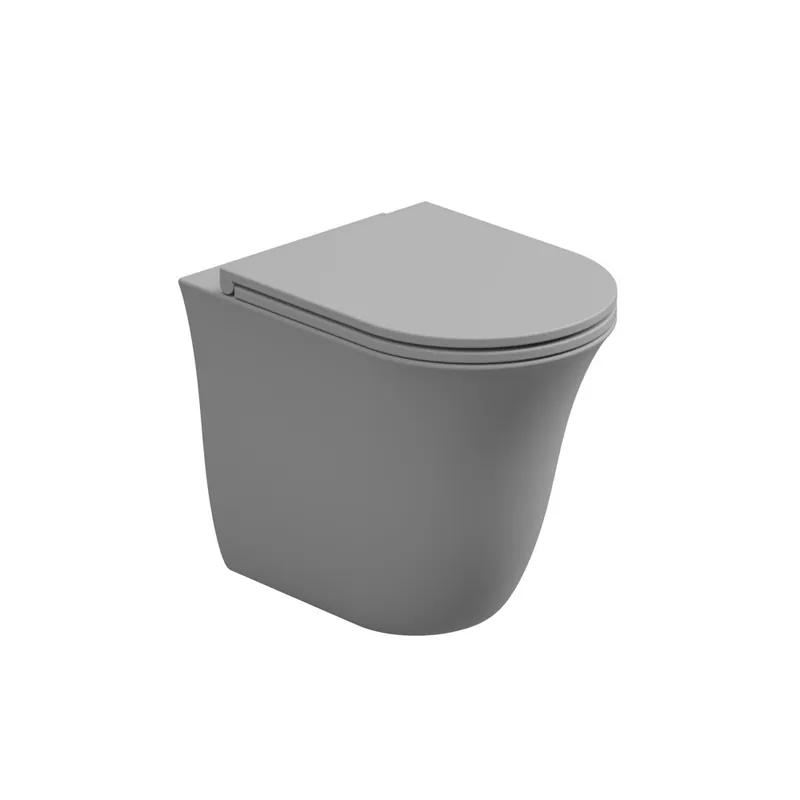WC mísa stojící Flut, rimless, keramická, perla matná, FLWC01033FI Exclusieve Aanbieding