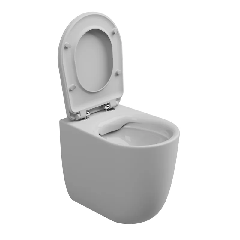 Koop Online WC mísa stojící Hit, rimless, keramická, dvoubarevná, HIWC01BI000001FI
