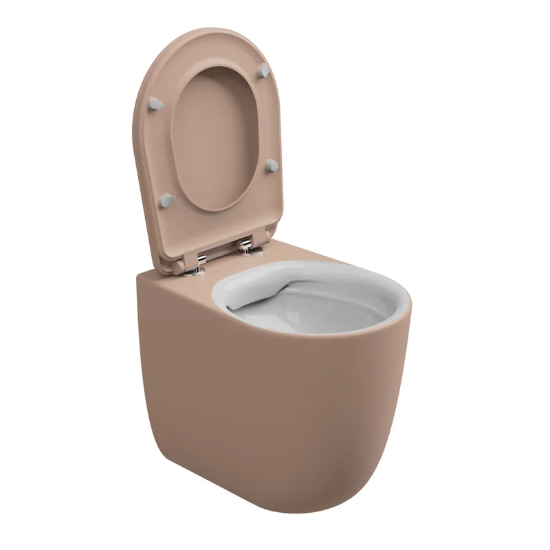 Beperkte Voorraad WC mísa stojící Hit, rimless, keramická, dvoubarevná, HIWC01BI000032FI