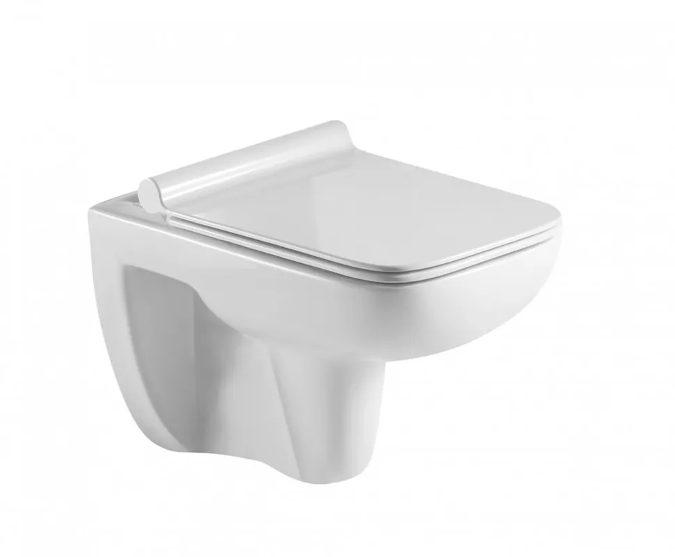 Populair WC závěsné ADATTO rimless soft-close včetně slim sedátka bílé OLKLT2005E