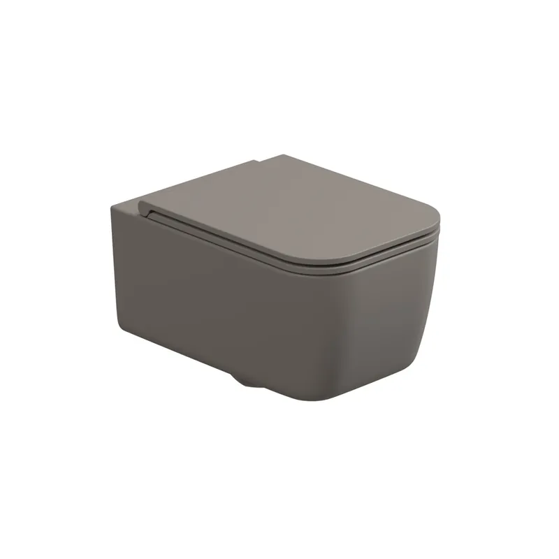 Meest Verkocht WC závěsné Brio, rimless, cashmere matné, zadní odpad, BRWCSO030FI