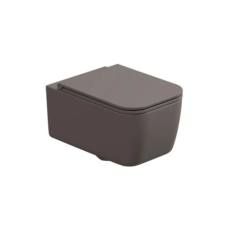 WC závěsné Brio, rimless, tortora matné, zadní odpad, BRWCSO029FI Speciale Aanbieding