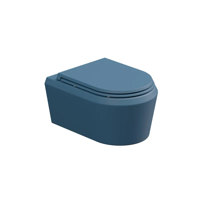 WC závěsné Cruise, rimless, denim matné, zadní odpad, CRWCSO027 Betrouwbaar