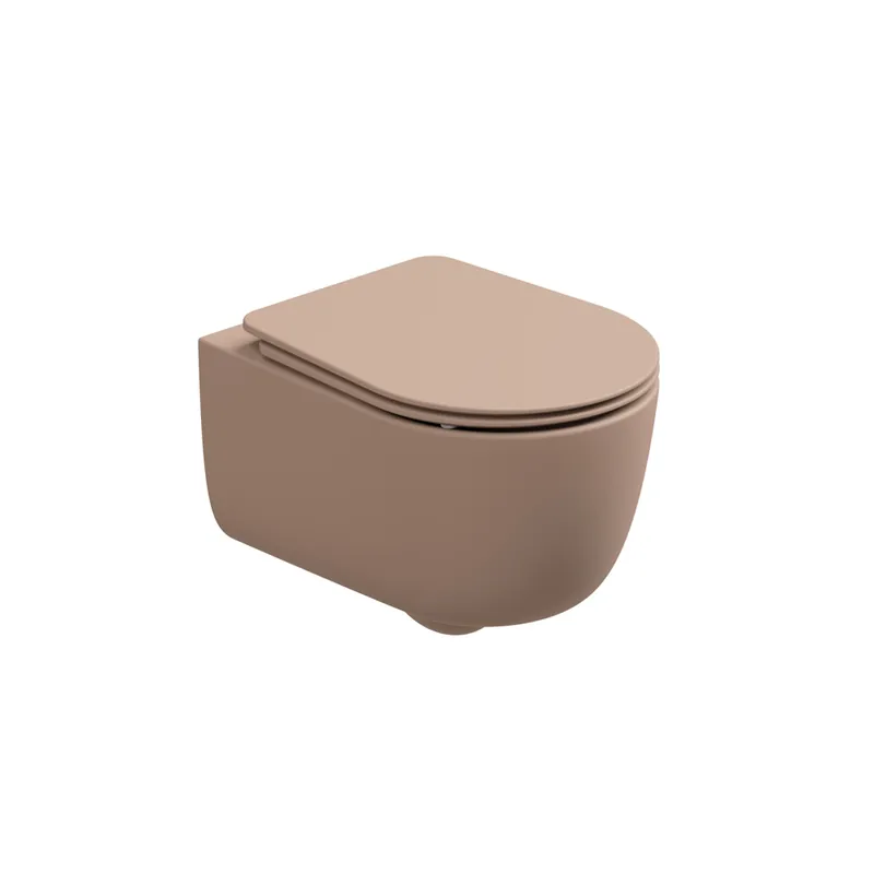 WC závěsné Hit, rimless, cipria matný, zadní odpad, HIWCSO032FI Must-Have