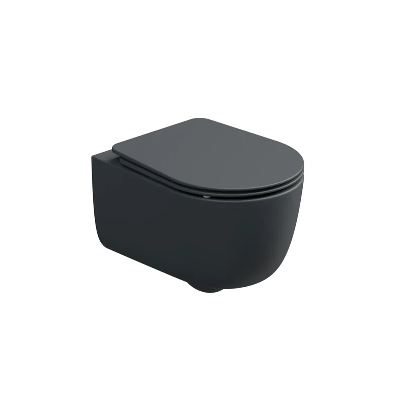 WC závěsné Hit, rimless, ebano matný, zadní odpad, HIWCSO028FI Uitverkoop