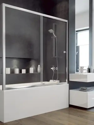 Bezpečná Platba Zástěna DUO SLIDE II vanová 170x150 cm chrom čirá BCDUSL170CC