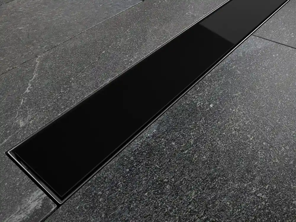 Aanbieding Žlab VIRGO BLACK odtokový 60x6x6,2-10,2 cm černý ZLOL60VBL