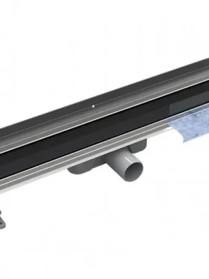 Žlab VIRGO NEXT BLACK odtokový 90 cm černý ZLOL90VNB Exclusieve Aanbieding