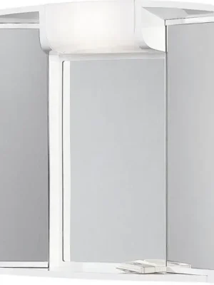 Op = Op zrcadlová galerka ANGY 541202 59x50x15cm, 1x12W, bílá plast